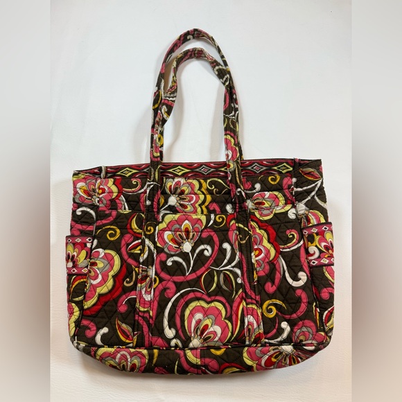 Vera Bradley Handbags - Vera Bradley Puccini zipper bag / tote wear on handles, retired 2013 pattern
